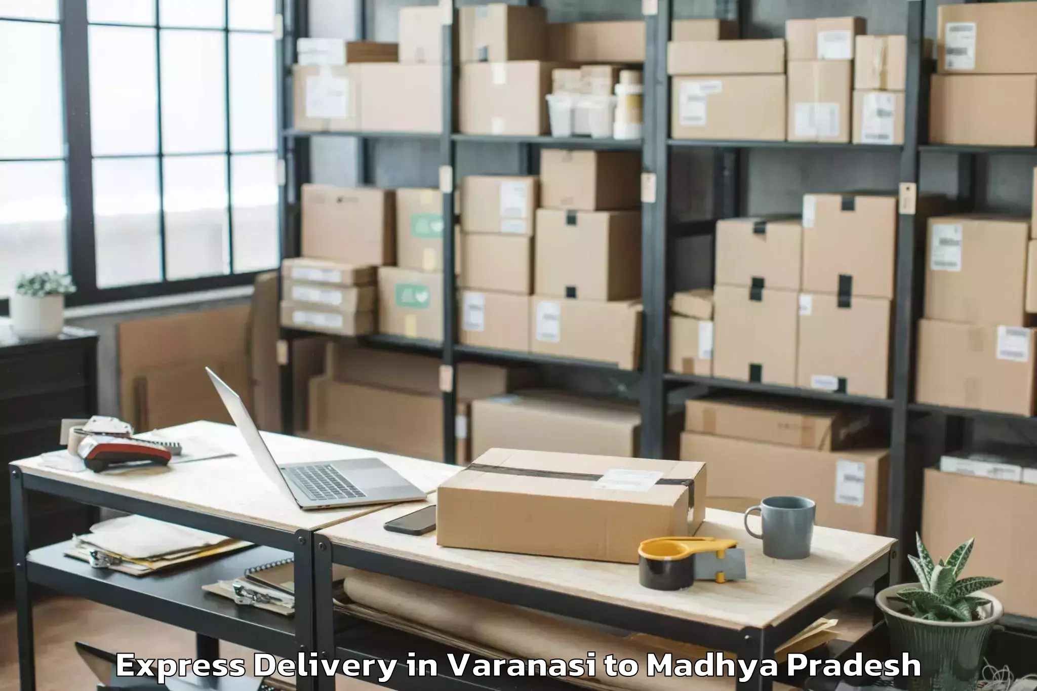 Book Varanasi to Khandwa Express Delivery Online